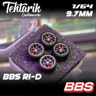 BBS RI-D RID 9.7MM Resin Rims 1:64 Scale