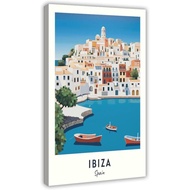 IKehu Ibiza Travel Print, Ibiza - Hadiah Perjalanan Sepanyol, Poster Kota Fation #   Lukisan Kanvas 