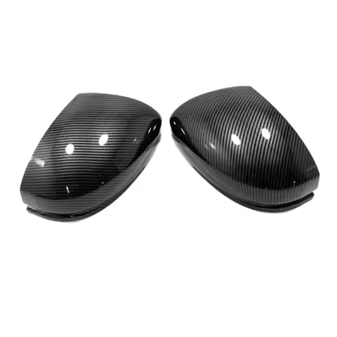Carbon Fiber ABS Rearview Side Mirror Strip Cover Trim for Honda Jazz Fit GK5 2014-2020