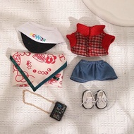 Labubu GD Crown Pink Clothes 17cm Plush Doll Clothes Labubu GD รูปตุ๊กตาผ้าฝ้ายสีชมพู รุ่นที่ 1 2 3 