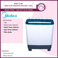 Midea Semi Auto Washing Machine 7.0KG - MSW7118P