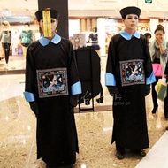 Chinese Zombie Horror Haunted House Minister Costume for Halloween