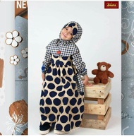 NEW GAMIS ANAK MERK DANNIS/ BUSANA MUSLIM ANAK CEWEK TERBARU SIZE 1