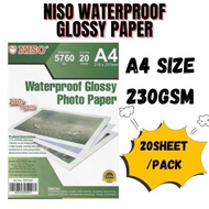 NISO/ASTAR A4 Glossy Photo Paper Waterproof or Non-Waterproof 110GSM/135GSM/150GSM/180GSM/210GSM/230
