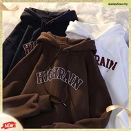 0403 ROY Hoodie Men Women Unisex Coffee Oversized Hoodie Korean Style Couple Sweater Lelaki Plus Siz