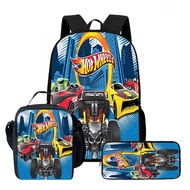 Hot Wheels Race 15.4 inch Student School Bag/Crossbody Bag/Pencil Bag