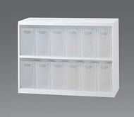 ESCO EA954FD-72 Storage Cabinet (with Box), 33.7 x 13.6 x 25.0 inches (855 x 346 x 638 mm), 6 Rows, 
