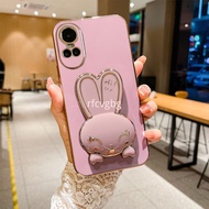 Casing Case OPPO Reno 10 5G OPPO Reno 10 Pro 5g OPPO Reno 10 Pro Plus Cartoon Rabbit Phone Case Holder Soft Case