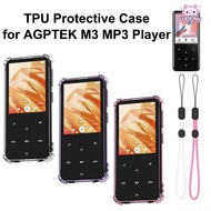 SOONA MP3 Player Cover, Shock Resistant Transparent MP3 Player ,  TPU Raised Edges Wrist Strap Porta