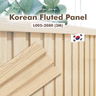LOVEHOUSE226 Miga Korean Louver Wall Panel Decoration Fluted Panel L005-2080 (3M)