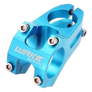 wake stem stang sepeda oversize os alloy 31.8mm mtb roadbike downhill - blue