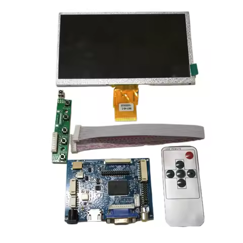 7 Inch 1024*600 Monitor Kit HDMI+VGA+2AV Control Driver Board TFT LCD Screen Display For Lattepanda 