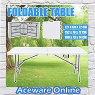 4/5/6FT Foldable Banquet Table Event / Camping / Hall / Buffet Outdoor Adjustable Height Folding Tab