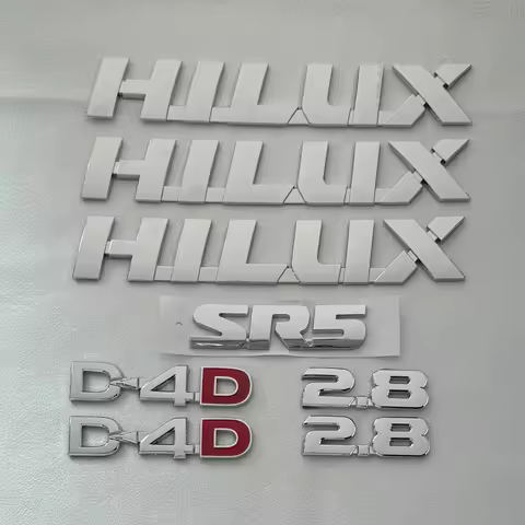 Emblema Adhesivo ABS para Toyota HILUX 2005-2015, Letras para Maletero VIGO MK6 MK7 HILUX 3.0 D4D, A