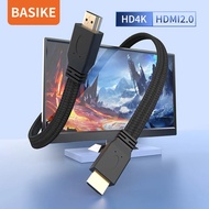 Basike HDMI Cable 4K สาย HDMI to HDMI สายกลมสายต่อจอ HDMI Support 4K, TV, Monitor, Projector, PC, PS, PS4, Xbox, DVD, เครื่องเล่น