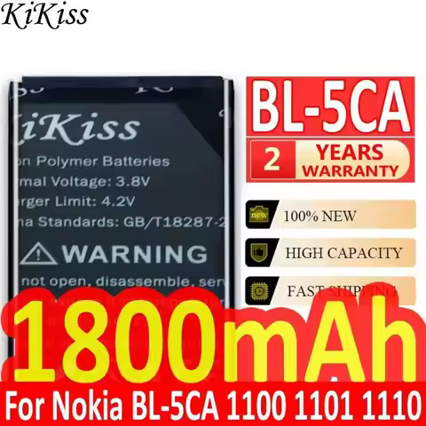 1800Mah BL-5CA For Nokia 1100 1101 1110 1110I 1112 1200 1208 1209 1280 1600 High-Efficiency Mobile P