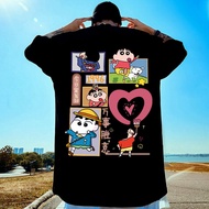 COD🚚 baju tshirt tshirt oversize Crayon Shin-chan Pure Cotton Unsex Adult Cartoon T-shirt baju t shi