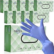 FINITEX Nitrile Disposable Medical Exam Gloves - Purple 3.2 mil Latex-Free Gloves Examination Cleaning Food Gloves