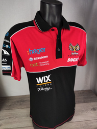 NEUF Polo Ducati Be Wiser racing team sport automobile t-shirt taille S