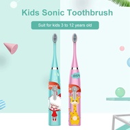 ◘ New Electric Tooth Brush For children Sonic electric toothbrush Kids 1 3 heads Gift Battery Toothbrushes