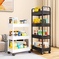 Small Stroller Floor-standing Snacks Household Bedroom Multifunctional Mobile Shelf 48h Shelf Kitche