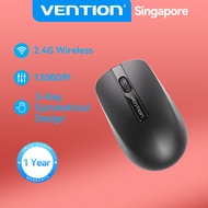 Vention High Performance Wireless Wired USB Mouse Optical Sensor 1200 DPI With Fine Surface & Rubber