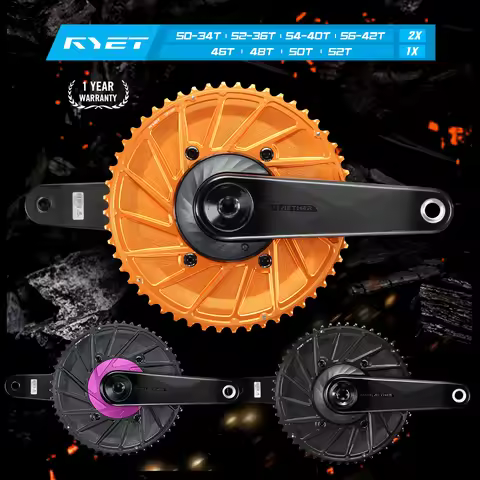 2025 RYET Aero Road Bike Chainring 50-34T 52-36T 54-40T 56-42T 1x& 2x11/12 Speed For Road TT Bicycle