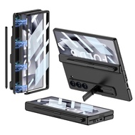 เคสสำหรับ Samsung Galaxy Z Fold 6 5 4 3เคสฝาหลังกันกระแทกพร้อมที่วางปากกา S สำหรับ Samsung Z Fold5 F