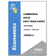 IGCSE Past Years Papers Economics 0455 (Paper 1/ Paper 2/ Sets) 3 Year Series/ 5 Yeas Series