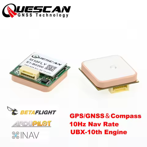 Quescan 25mm*25mm M10FLY 10Hz M10 GPS Module with Compass for Drone FPV GPS Module Betaflight Ardupi