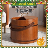 Foot spa wooden bucket[SG stock/24-hour shipping]Foot spa bucket / lignum cedrium / Wood Foot Spa Ba