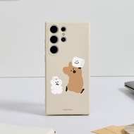 DINOTAENG經典-高舉棉花糖純色矽膠SAMSUNG手機殼