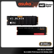 WD Black SN850X Without Heatsink / With Heatsink 1TB/2TB M.2 2280 PCIE Gen4 X4 NVMe SSD
