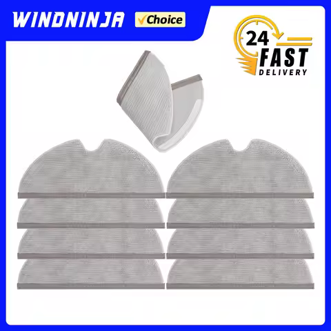 Full Coverage Mopping Cloths for Xiaomi Roborock S50 S51 S55 S5 S5 Max S6 S60 S65 S6 Max T8 Q7 Plus 