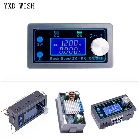 ZK-4KX DC-DC Buck Boost Converter CC CV 0.5-30V 4A 5V 6V 12V 24V Power Module Adjustable Regulated L