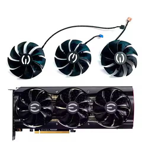 Original GPU fan 4PIN 87MM PLD092220S12H suitable for EVGA RTX 3090 3080ti 3080 3070 3060ti Xc3 Ultr