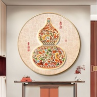 [Shop Hot Sale] Gourd Decorative Paintings Round Baifu Picture Entrance Meaning Entrance Paintings C