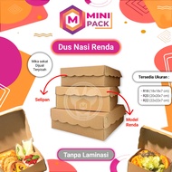 Kraft Rice Box Packaging Rice Box 18x18x7 22x22x7 20x20x7 R18 R20 R22 MINIPACK