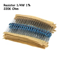 Contents 10 220 ohm Resistors 220 Ohm Metal Film Resistors 220 Ohm 1/4W 0.25W Tolerance 1%