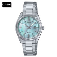 Velashop นาฬิกาข้อมือผู้หญิงคาสิโอ Casio Standard สายแสตนเลส หน้าปัดสีมุก รุ่น LTP-1302DS-2AVDF LTP-