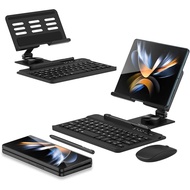 ELEKOOCON Portable Mini Bluetooth Keyboard for Samsung Galaxy Z Fold 6 5 4 3  
Foldable Adjustable T