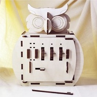 【趣味古鎖】貓頭鷹百寶盒 | 密碼鎖盒 可自訂密碼 木製組裝教具