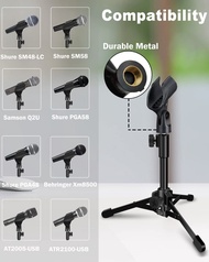 實體店鋪/SF (1Mic Clip$98 /2MC$158 /Ball head $98 /Ball head+mobile clip$128)Desktop Mic Stand Portable 