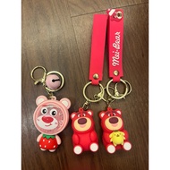 Bear Hug/Strawberry Fragrant Bean/Key Ring