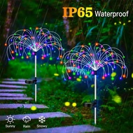 ✨Malaysia stock✨ Solar Fireworks light lampu raya solar Outdoor Waterproof  8 modes  Fairy Light Lip