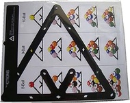 TX GIRL 6pcs/lot Magic Ball Rack Holder Sheet For 8 Balls/9 Balls/10 Balls Billiards Pool Ball Invis