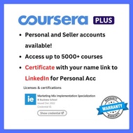 Coursera Plus Seller Account l Professional Certificate 1 month subscription with warranty