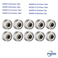 5-10pcs 692ZZ 693ZZ 694ZZ 695ZZ 696ZZ 697ZZ 698ZZ 699ZZ Mini Metal Sealed Miniature Bearing Ball Bea