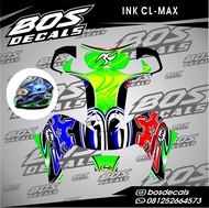 Sticker Decal Helm INK CLMAX Part 1| Decal sticker | Decal helm INK CL MAX