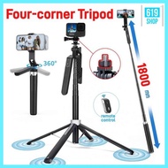 Lucky P180 Plus Selfie Stick Super Long 180cm Monopod With Bluetooth Remote Control Fill Light